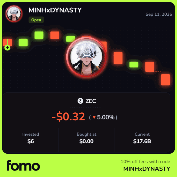 the share card, looping through open positions